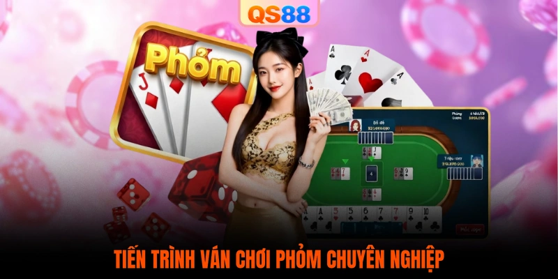 Tiến trình ván chơi Phỏm chuyên nghiệp